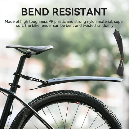 ROCKBROS Adjustable MTB Bicycle Fender Set Front Rear Fender - ROCKBROS-UK