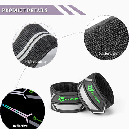 ROCKBROS Ankle Blousing with Hook & Loop for Cycling Walking & Running