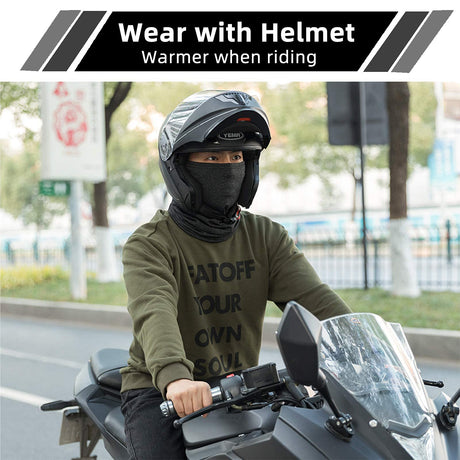 Multifunctionele fleece bivakmuts en nekwarmer