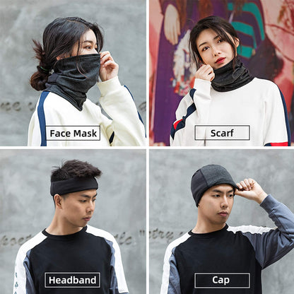 ROCKBROS Balaclava Face Masks Neck Warmer Multifunctional Windproof #Color_Black