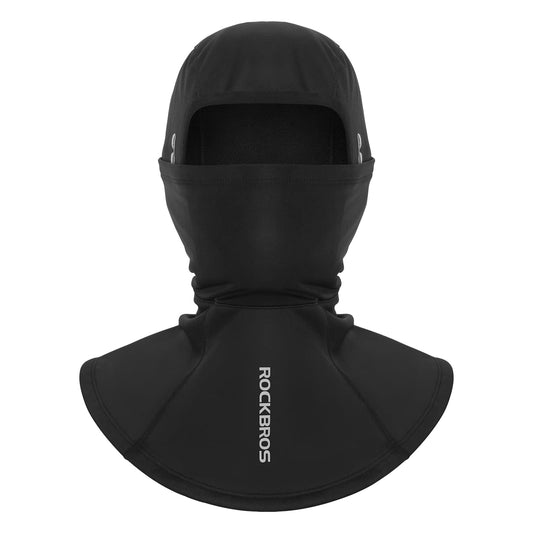 ROCKBROS windproof balaclava neck warmer with glasses holes, ideal for cold weather and cycling