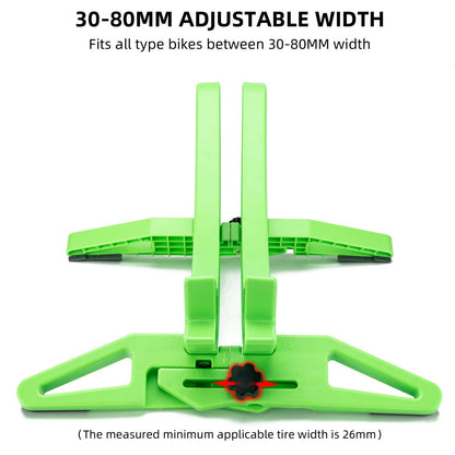 ROCKBROS Bicycle Floor Parking Rack Stand for all 26-80mm Wide Tires #Color_Green