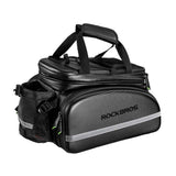 ROCKBROS waterproof fietsdragertas 35l met carbon-look grote capaciteit