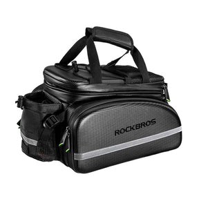 ROCKBROS waterproof fietsdragertas 35l met carbon-look grote capaciteit