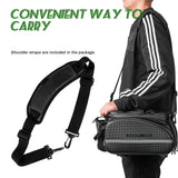 ROCKBROS waterproof fietsdragertas 35l met carbon-look grote capaciteit