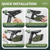 Compacte fietszadeltas 0,45 L