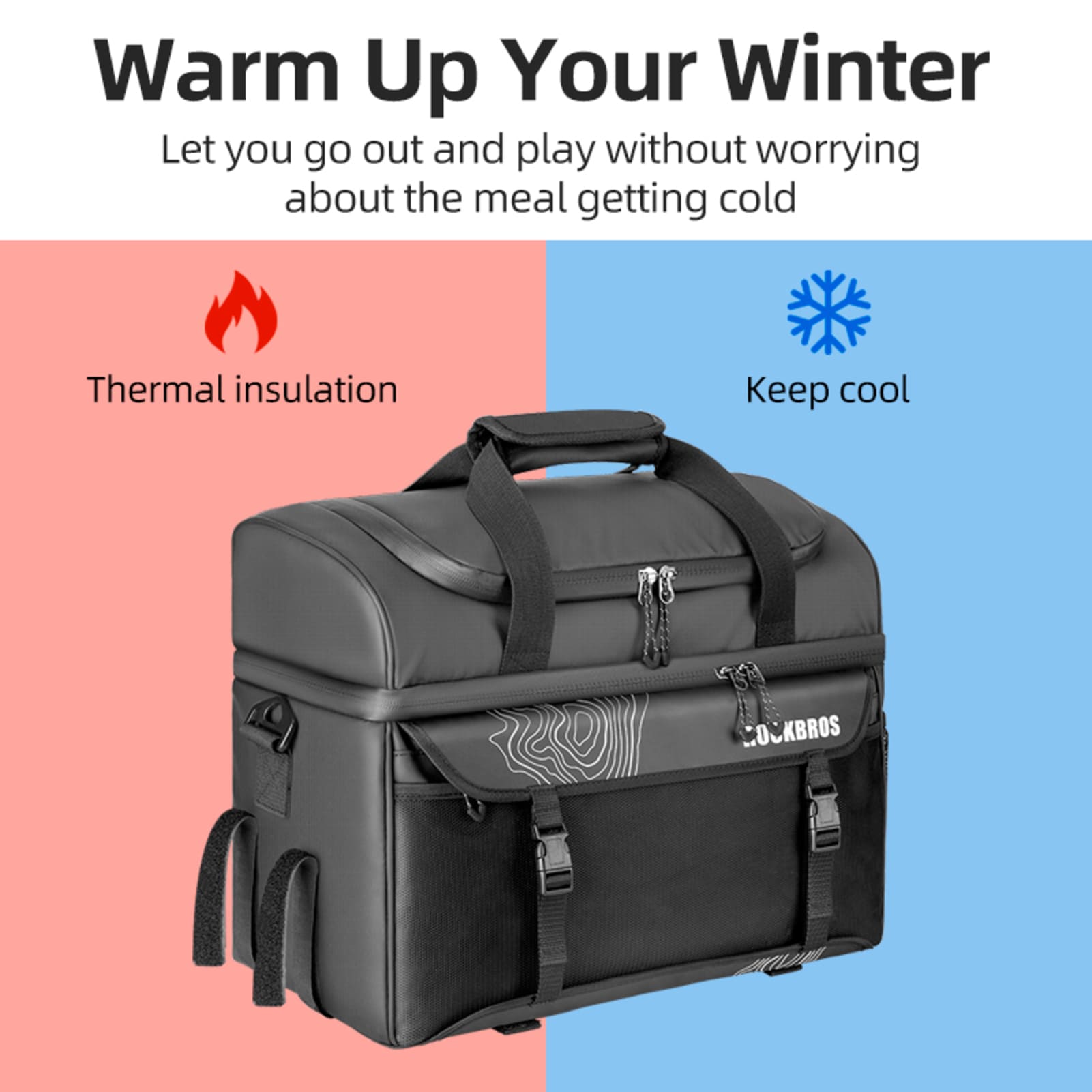 ROCKBROS Waterproof Insulated Saddle Bag – Adventure-Ready Storage for Cyclists