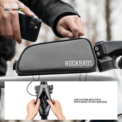 ROCKBROS road-to-sky reflecterende bovenbuistas voor fiets 0,7 l