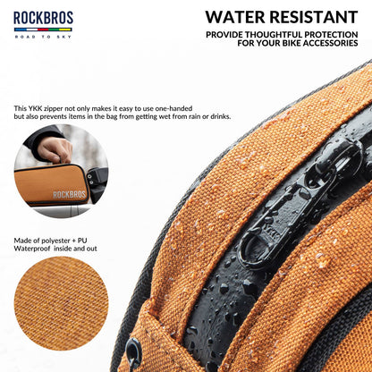 ROCKBROS road-to-sky reflecterende bovenbuistas voor fiets 0,7 l#kleur_wit