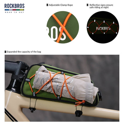 ROCKBROS road-to-sky reflecterende bovenbuistas voor fiets 0,7 l