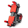 Rood telefoonhouder fiets met zespunts klemontwerp