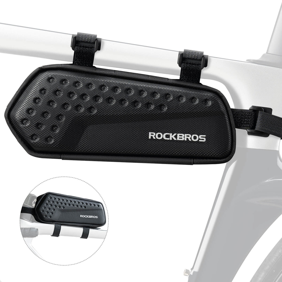 ROCKBROS hard shell bovenbuis fietstas zijrits georganiseerde opslag 1,1l