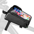 Fietstelefoontas voor het frame met touchscreen