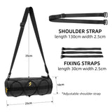 ROCKBROS stuurtas met schouderriem grote capaciteit 2 l#kleur_Zwart