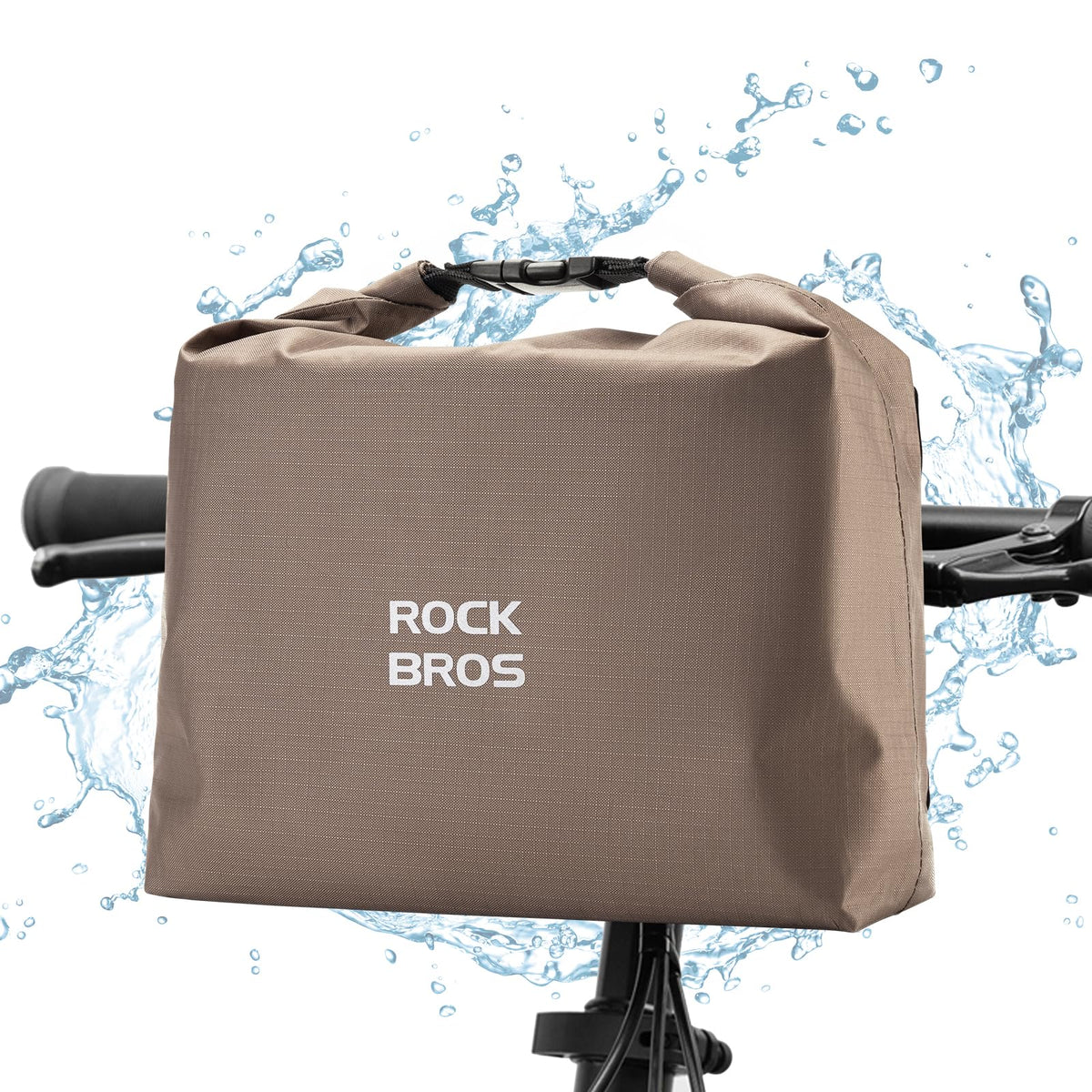 ROCKBROS verstelbare waterdichte stuurtas met mandvorm