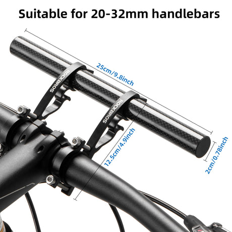 Dubbele stuurverlenger 25 cm