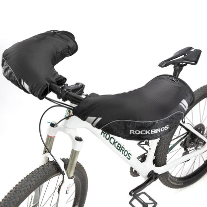 ROCKBROS Bike Handlebar Gloves Thermal Cycling Gloves Windproof Waterproof #Style_Style 3