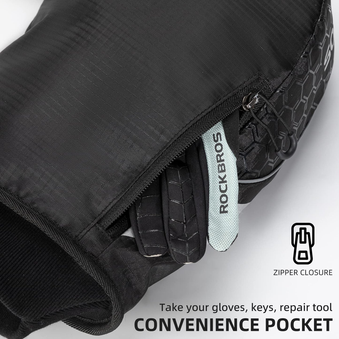 ROCKBROS Bike Handlebar Gloves Thermal Cycling Gloves Windproof Waterproof #Style_Style 3