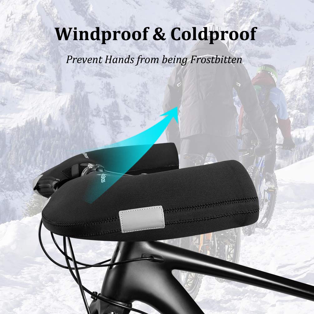 Thermische stuurmoffen voor fietsen met uitneembare fleece
