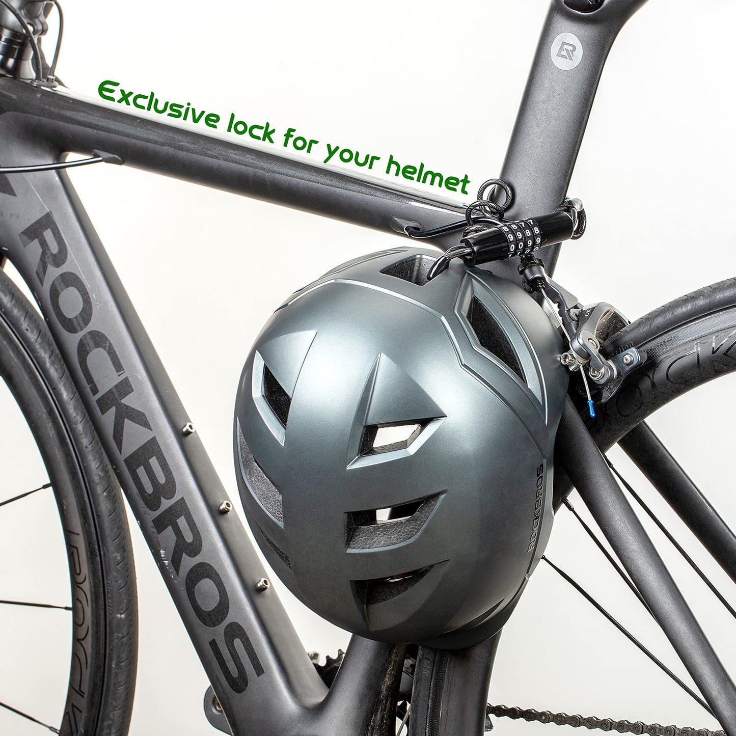 ROCKBROS fiets helmslot mini kabelslot 1,5m fietsbeveiliging wachtwoord