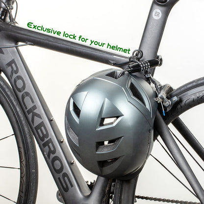 ROCKBROS fiets helmslot mini kabelslot 1,5m fietsbeveiliging wachtwoord