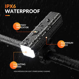 ROCKBROS fietskoplamp 1000 lumen usb oplaadbaar waterproof