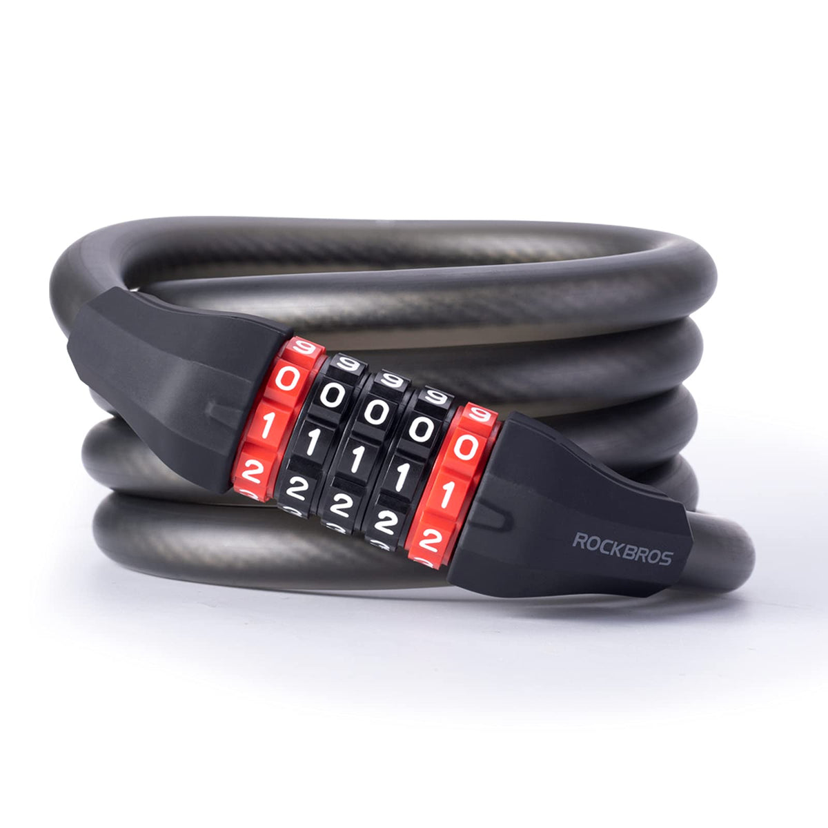 ROCKBROS fietsslot hoge beveiliging combinatie kabelslot met 5-cijferige code #Stijl_180cm