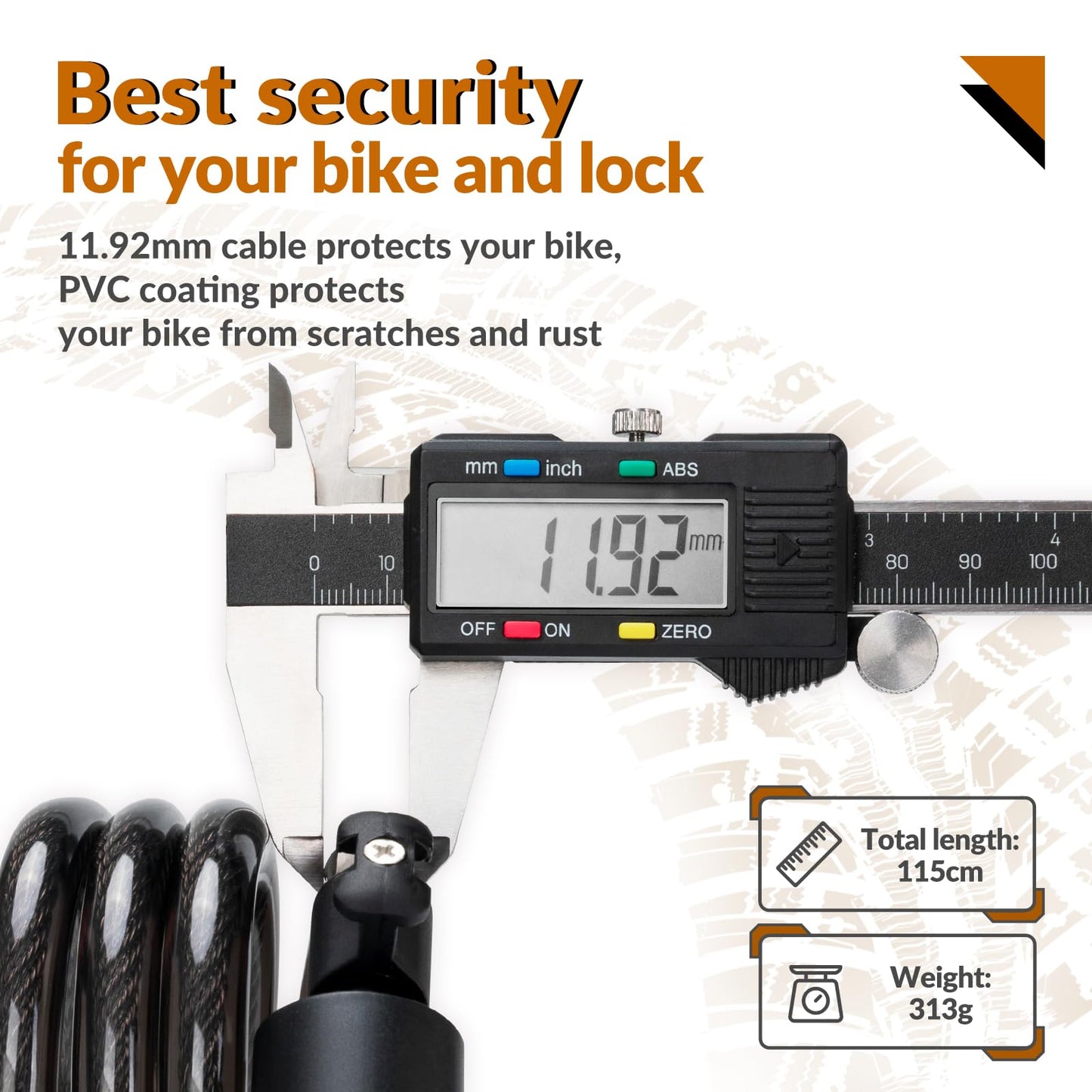 ROCKBROS fietssloten hoge beveiliging zwaar fietsslot #Kleur_Zwart