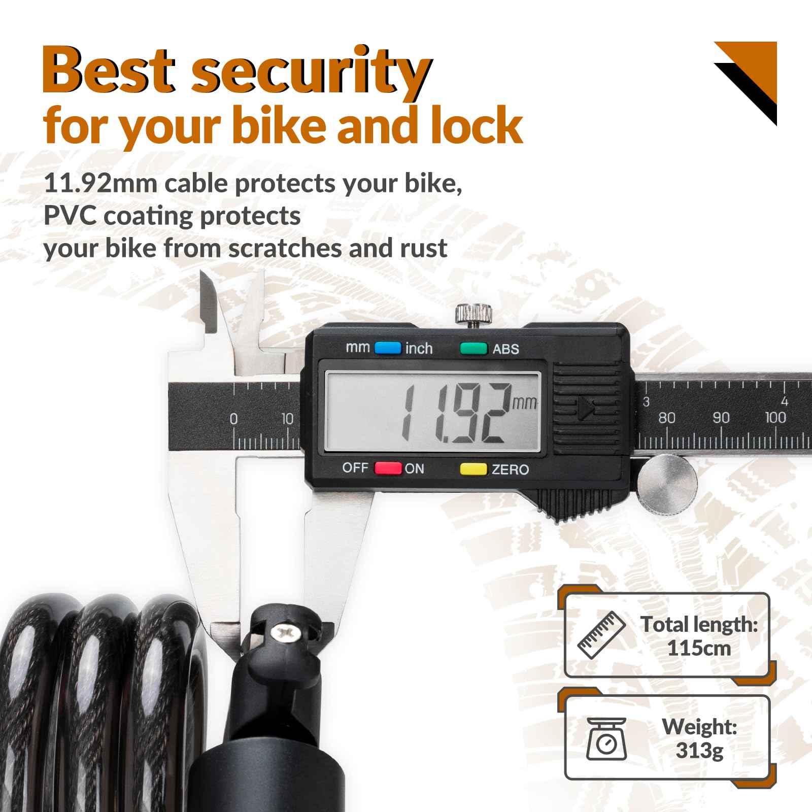 ROCKBROS fietssloten hoge beveiliging zwaar fietsslot #Kleur_Zwart