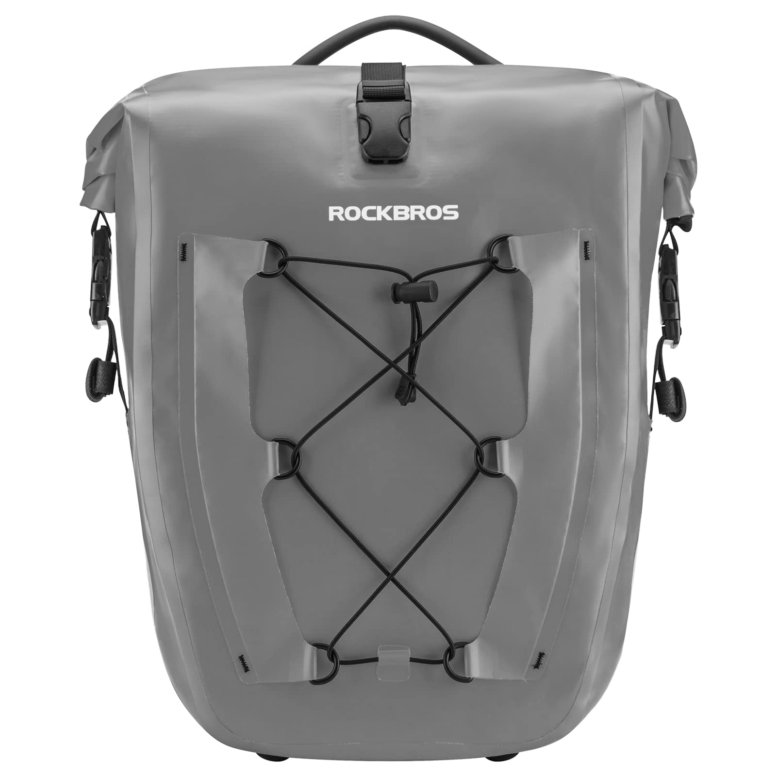 ROCKBROS Bike Pannier Bag 25L 32L 100% Waterproof Rear Rack Bike Bag #Style_Gray