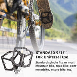 Ultralichte aluminium platformpedalen 9/16 inch