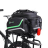 ROCKBROS waterproof fietsdragertas met regencover en schouderriem 10-35l#kleur_zwart groen