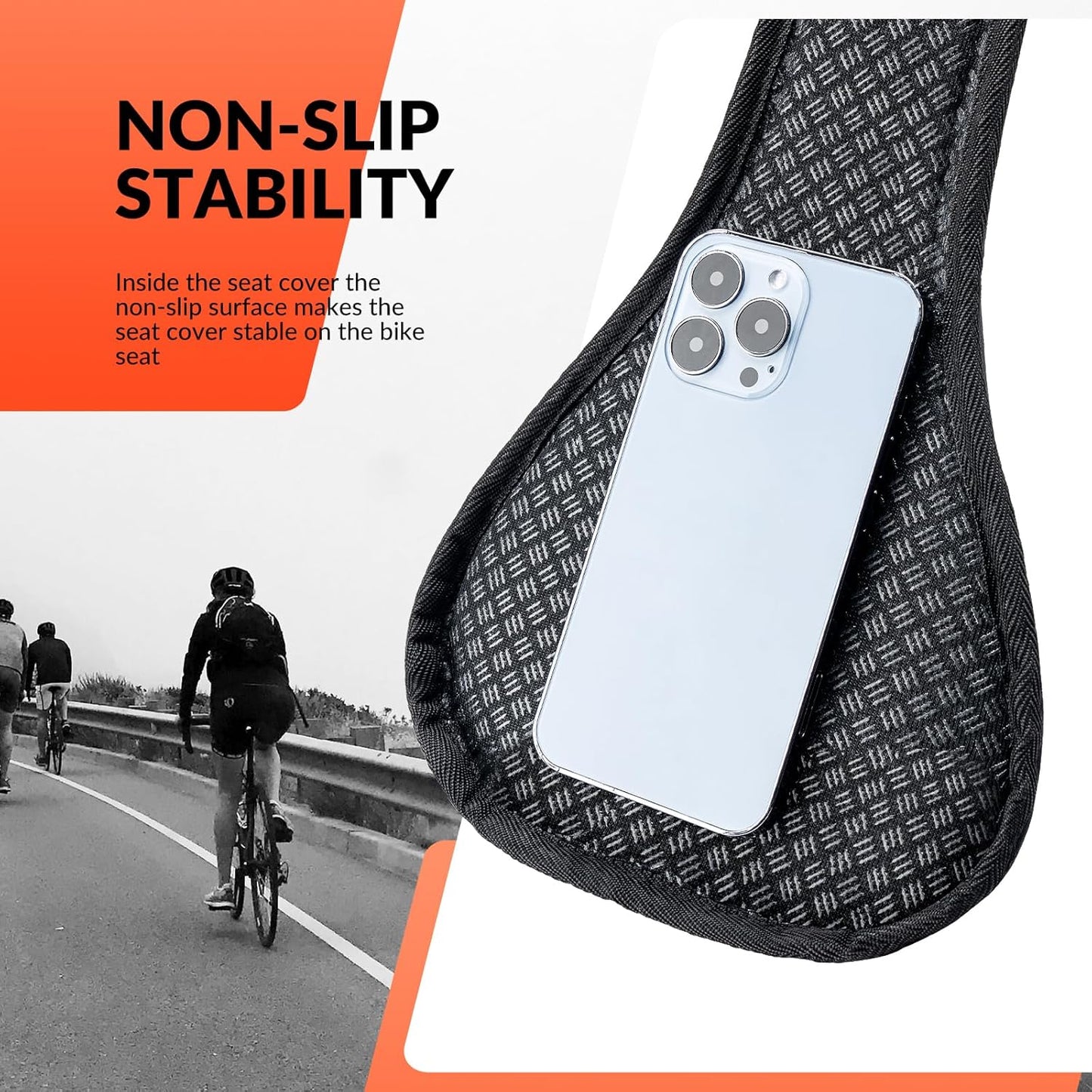 ROCKBROS Bike Saddle Cover Soft Saddle Protector with Gel Padded