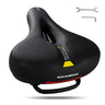 #Geel ROCKBROS breed comfort fietszadel met reflectie en zachte memory foam