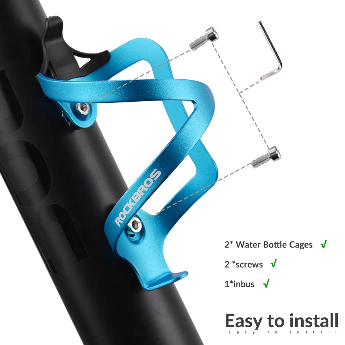 Aluminium bidonhouder voor fiets