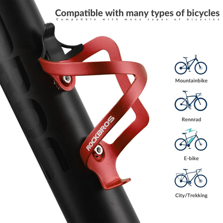 Aluminium bidonhouder voor fiets