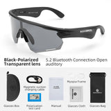 ROCKBROS bluetooth zonnebril met gepolariseerde tac-lenzen#kleur_zwart