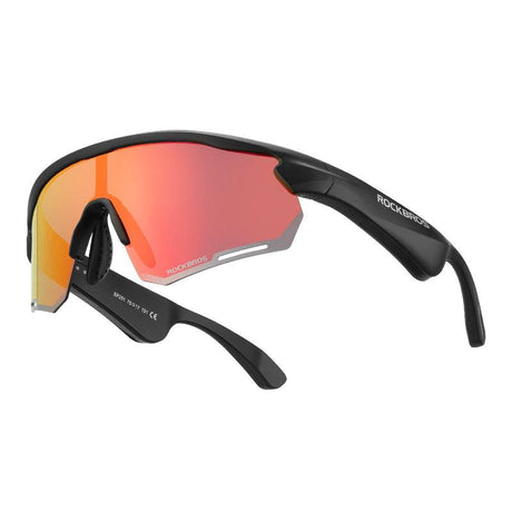ROCKBROS bluetooth zonnebril met gepolariseerde tac-lenzen#kleur_rood