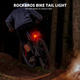 ROCKBROS remsensor achterlicht 100 lumen usb oplaadbaar
