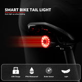 ROCKBROS remsensor achterlicht 100 lumen usb oplaadbaar