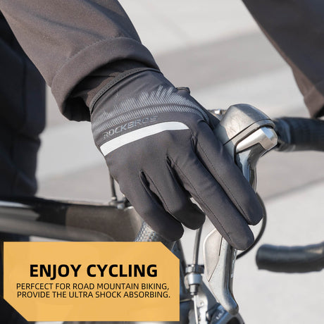 Lange fietshandschoenen met SBR-demping