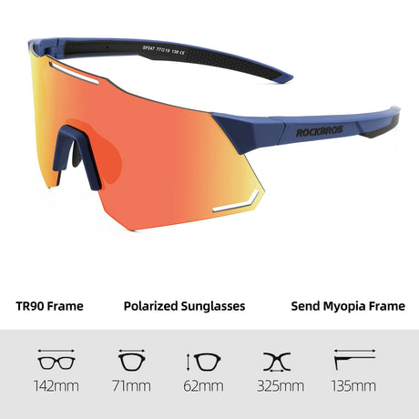 ROCKBROS gepolariseerde fietsbril uv400 sportbril