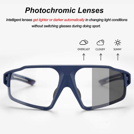 ROCKBROS fotochromische fietsbril uv400 sportbril#kleur_blauw