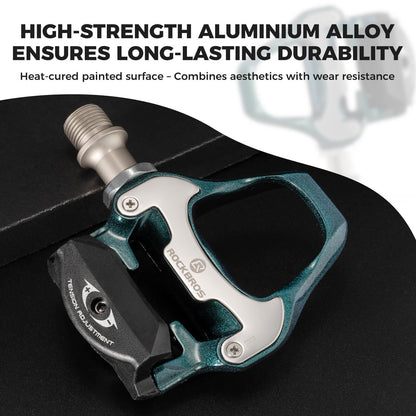 ROCKBROS Self-Locking Cycling Pedals – Shimano SPD-SL 9/16" Compatible, Pro-Grade Grip!