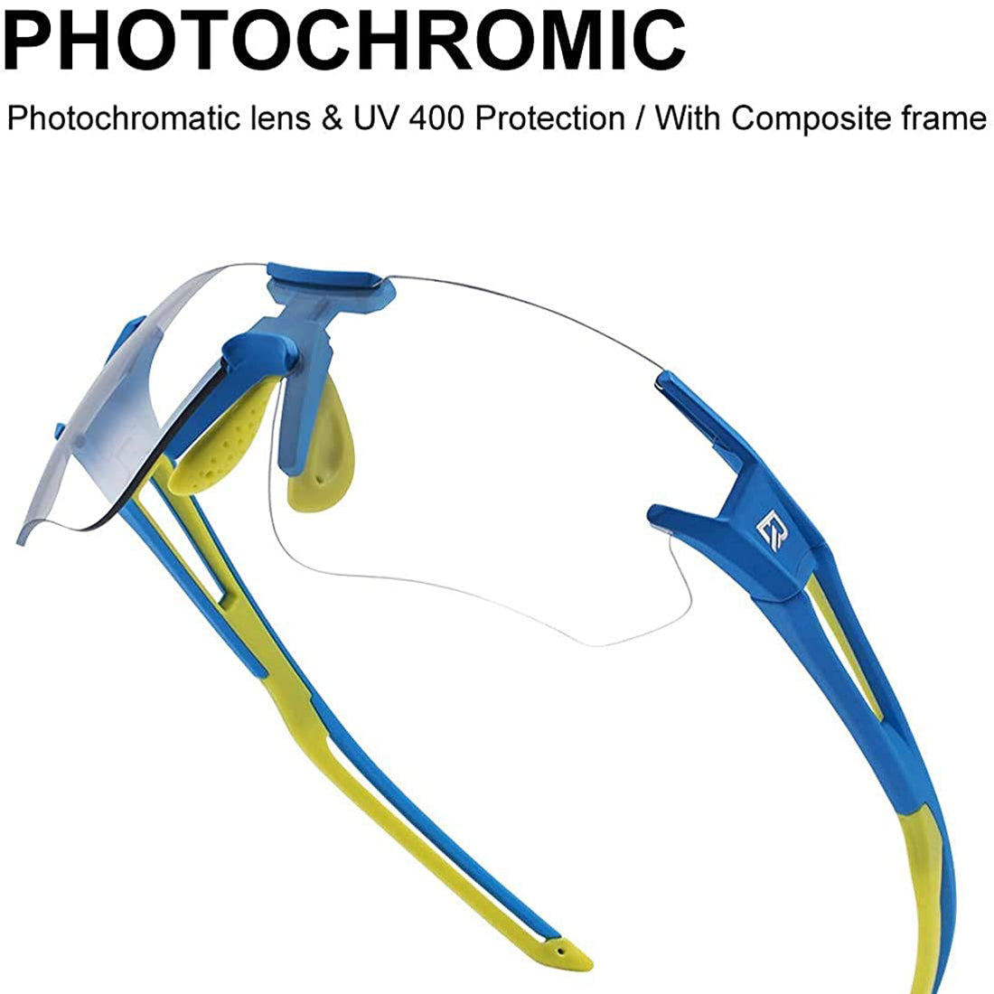 ROCKBROS randloze fotochromische fietsbril uv400#kleur_blauw groen