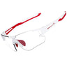 ROCKBROS randloze fotochromische fietsbril uv400#kleur_wit rood