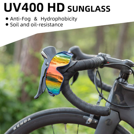 ROCKBROS gepolariseerde fietsbril uv400 full frame#kleur_marineblauw
