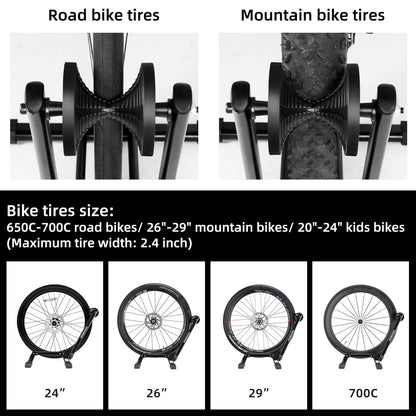 ROCKBROS foldable bike stand, portable bicycle parking rack in durable carbon steel, ideal for secure bike storage