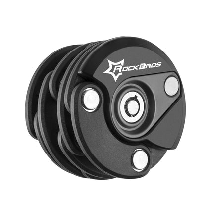 ROCKBROS vouwfietsslot antidiefstal legeringsslot met bevestigingsbeugel #Stijl_Rond