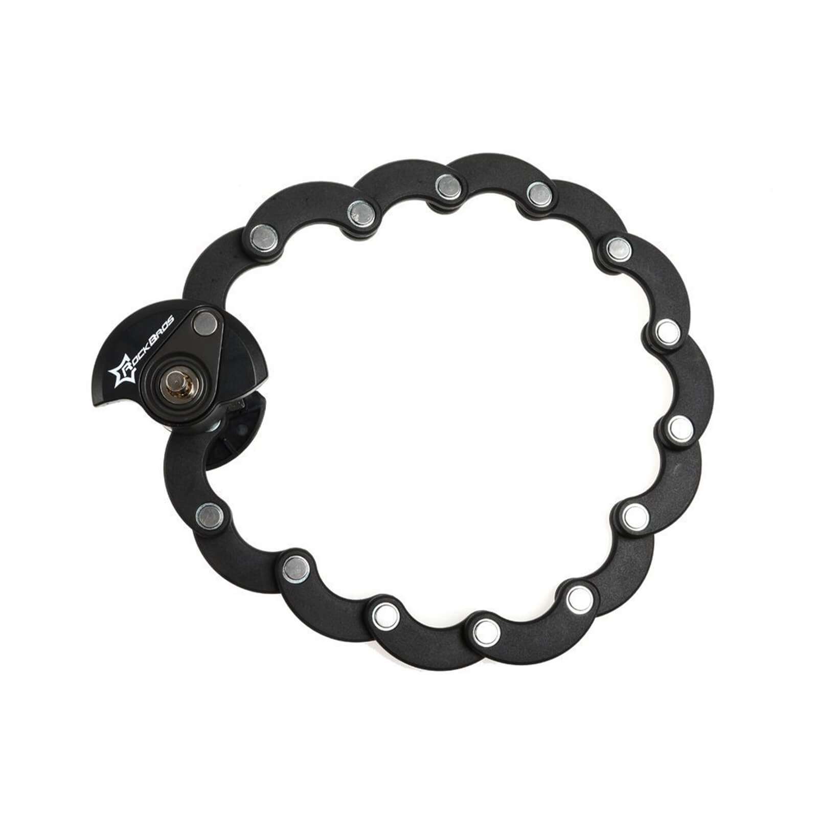 ROCKBROS vouwfietsslot antidiefstal legeringsslot met bevestigingsbeugel #Stijl_Rond